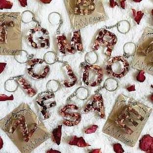 KRISHNA BULK Keychain Pendant English Alphabet Letter Pendant Key Chain