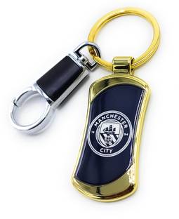 Jdp Novelty Premium Metalic Keyring for Football Club Lover City Manchester Key Chain