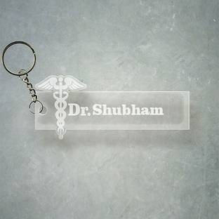 SY Gifts Doctor Logo Desigh With Shubham Name Key Chain