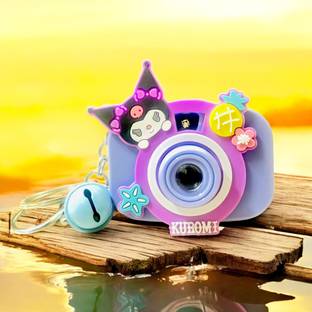 SSAppliances Kuromi Camera Projector Cute Anime Design Purple Lighting Keychain Toy for Kid Key Chain