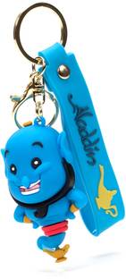 Daiyamondo Famous Aladdin Jinnie Jin in Silicon 3D Keychain For Bag Charm Bike Car Keychain Key Chain