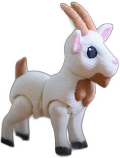 Vaali Store Articulating Goat Keychain and Fidget Toy Key Chain