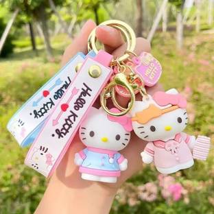 Wolcentra Cute 3D Hello Kitty Keychain For Girls & Boys Key Chain