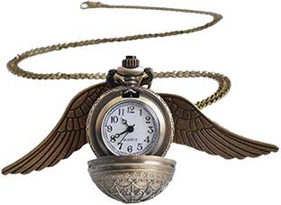 gtrp Harry Potter Golden Snitch Ball with Wings Necklace Pendant Pocket Watch New Key Chain