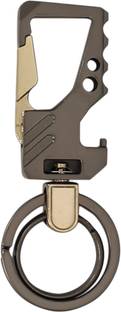 Techpro Omuda Premium Hook Locking Heavy Metal key ring for Bikes,Cars M- Antique Opener Key Chain
