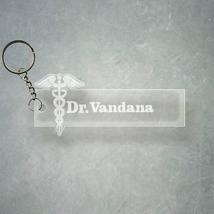 SY Gifts Doctor Logo Desigh With Vandana Name Key Chain