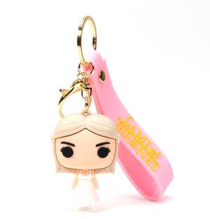 Daiyamondo Game Of Thrones Web Series Queen Cersei Lannister 3D Key Chain With Long Ribbon Key Chain