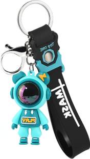 APNA KANHA Astronaut Anime – Space Theme, Cute Cartoon Design with Alphabet Letter Key Chain