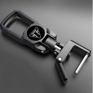 Sbb Novelty Zinc Alloy Black Fob Key Heavy Duty Keychain for all triumph Model Bike Key Chain