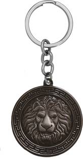 M Men Style Lion Head Animal Keychain SKey202316 Key Chain