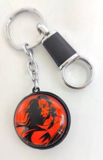 Jdp Novelty Lord Hanuman's Glass Material Keychain with Hook Key Chain
