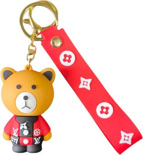 LABSDAR Silicone LV Teddy Bear Key Chain