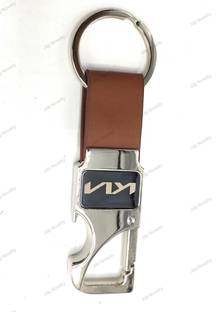 Jdp Novelty Metal Leather Opner for Car Key Chain