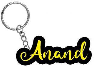 SY Gifts Anand Name Black Yellow Name Keychain Key Chain