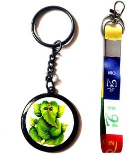 ShopTop ladakh & ganesh green 0.04 Key Chain
