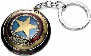 Mahaveer keychain Captain America Rotating Keychain Key Chain