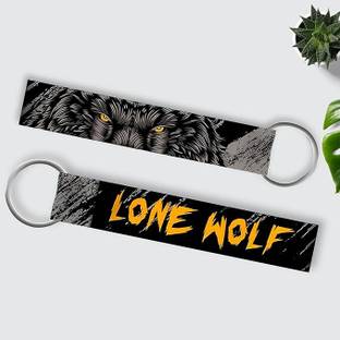 New LaserTech Lone Wolf Keychain Key Chain