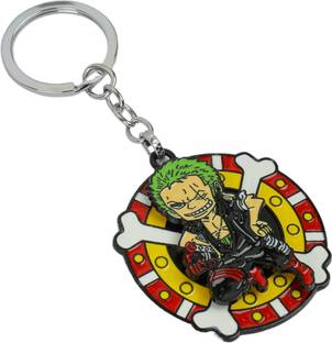 Daiyamondo Unleash the Fury Angry Zoro Rotating Keychain Slice Through with Samurai Spirit Key Chain