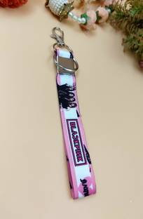 Preili's BTS and PinkBlack Key Ring Chain for Kids Girls Pack of 6 Key Chain