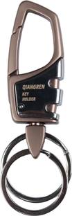Flipkart SmartBuy Pink Metal Keychain | Key Ring Hook | Heavy Duty Keychain for Men & Women Key Chain