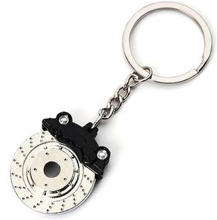 Augen Brake Caliper Black Car Enthusiast Key Ring Anti-Rust (1 Piece) Metal Key Chain