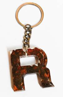 IG Crafter Ultra Shiny Rose Petals used R Alphabet Keychain Key Chain