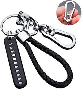 sannidhi Keychain Anti Lost Car Keychain with Phone Number Pendant Universal Car Key Chain
