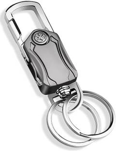 GRELLA Multifunction Keychain 5 in 1 Heavy Duty Dual Ring Metal Keychain Key Chain