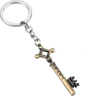 RV Mart Attack On Titan Eren Key Anime Metal Keychain Bronze Key Chain for Car Key Ring Key Chain