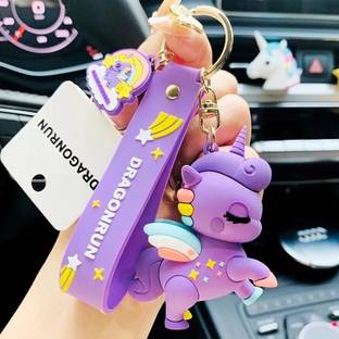 toyprofessor Unicorn Bag Keychain for Women Girls and Boys Key Chain