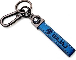 ADOREAL BAJAJ BLUE LEATHER KEYCHAIN AND KEYRING Key Chain