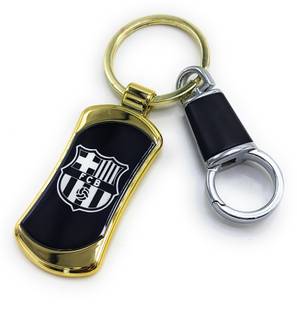 Jdp Novelty Premium Metalic Keyring for Football Club Lover f-c-b Logo Key Chain