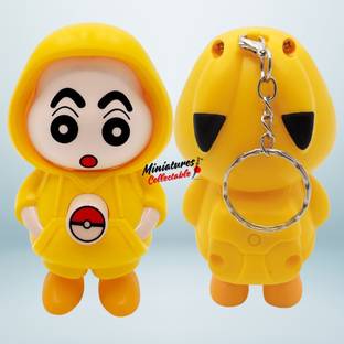 Miniatures Collectable Shinchan Face Expression Changing Keychain – Super Cute Key Chain