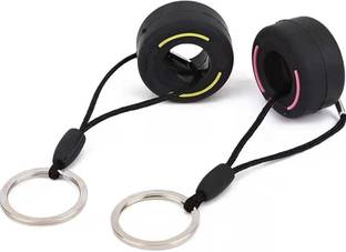 n v p Mini Cute Racing Tier key chain wheel Tyre keychain Tire keyring (Pack of 2) Key Chain