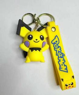 DKTYAGI Pikachu Cute Pose 3D Keychain Key Chain