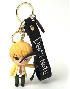 Daiyamondo Light Yagami Yellow Hair Death Note Anime Character 3D keychain With Long Ribbon Key Chain