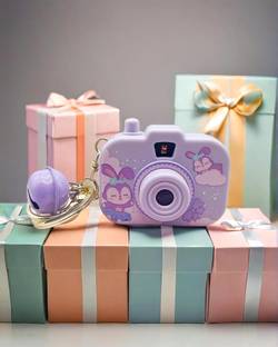 KIDDIFY Cute Pocket camera keychain with light projector Key Chain