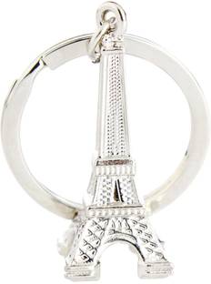 true traders true traders silver metal Eiffel tower keychain Key Chain