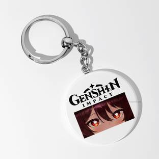 PurpleBees Genshin Impact eyes Keychain | Metal 58mm | Anime Collectible for Fans | Key Chain