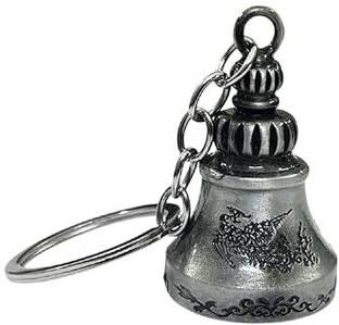 Tej Gifts Temple Bell Keyring, Guardian Bell ,Tibetan Bell keychain (Random color) Key Chain