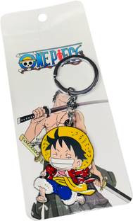 sky enterprises One Piece Monkey D Luffy Metal Keychain & 1 pis Wristband free Key Chain