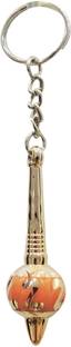 kd collections KD-253 Orange Color Hanuman Ji Gada Plastic Keychain | Key-ring For Spiritual Protection and Good Luck Key Chain
