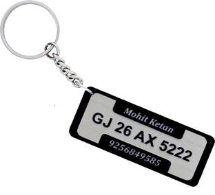 TRAQ PRINTED ACRYLIC KEYRING KEYCHAIN FOR CAR OR BIKE Key Chain