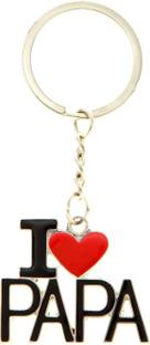 Veevi I Love Papa Metal Key Chain Key Chain
