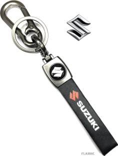 FLAMBE Suzuki Car & Bike Keychain premium Stainless steel Metal finish Key Chain