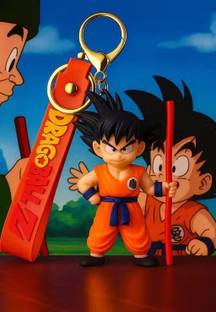 World Gift Mart Premium Dragon Ball Z Goku Keychain with PVC Strap and Metal Hook for Gift Key Chain
