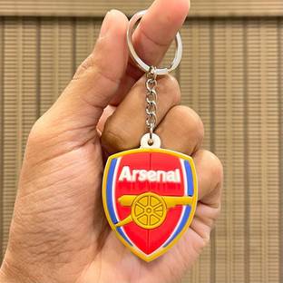 WHITE POPCORN Arsenal Football Club Logo Double Sided Printed Keychain | Key Chain