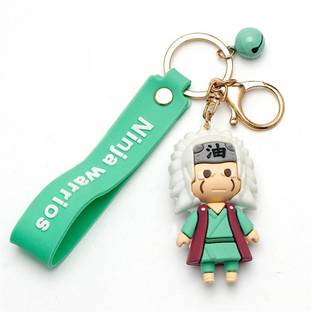 RainSound 3D Miniature Soft PVC Naruto Jiraiya anime keyring with Charm Key Chain