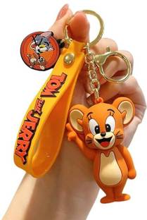 GKM Jerry Rat high quality pvc keychain with strap & hook Key Chain