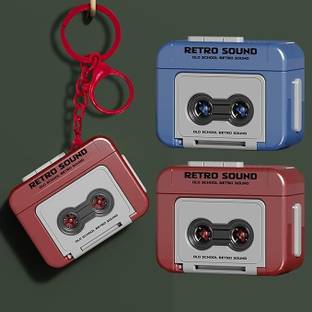 Zwerlin Retro Tape Recorder 3D Keychain with Sound | Mini Vintage Cassette Player Key Chain